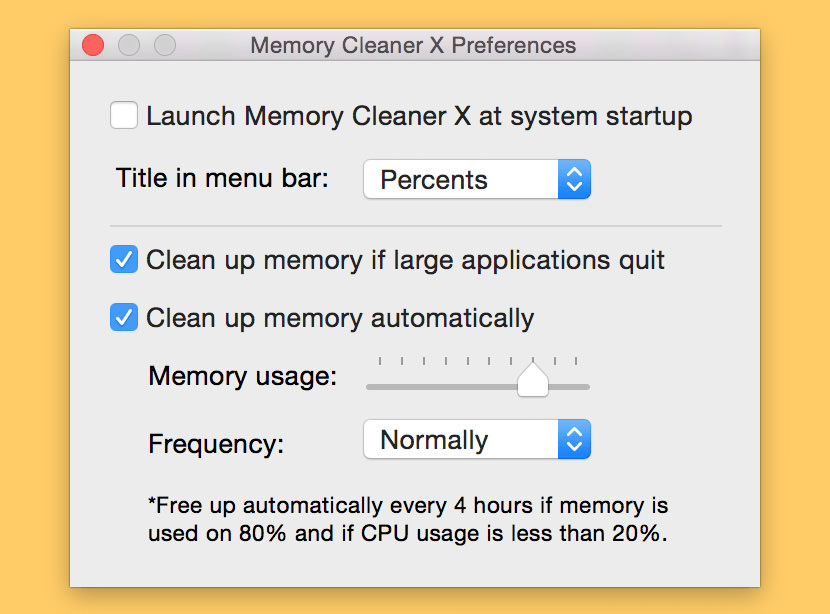 why does mac cpu memory cleaner